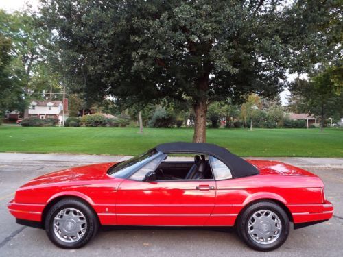 BEAUTIFUL - RARE 1992 CADILLAC ALLANTE ROADSTER 69K ACTUAL MILES RED NICE !!, US $11,950.00, image 95