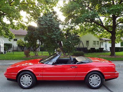 BEAUTIFUL - RARE 1992 CADILLAC ALLANTE ROADSTER 69K ACTUAL MILES RED NICE !!, US $11,950.00, image 96