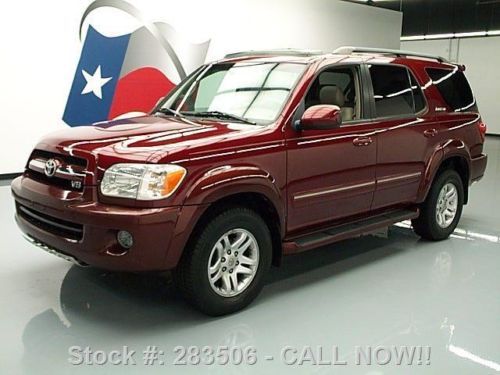 2006 toyota sequoia ltd 8-pass sunroof htd leather 62k texas direct auto