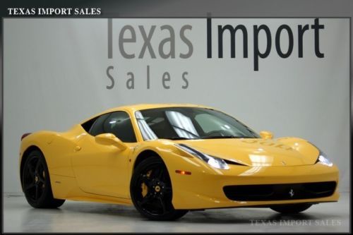 2011 458 italia coupe 3k miles,giallo modena,1.49% financing