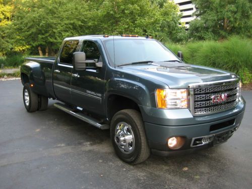 2011 gmc sierra denali 3500 crew cab 4x4 6.6l duramax diesel allison trans