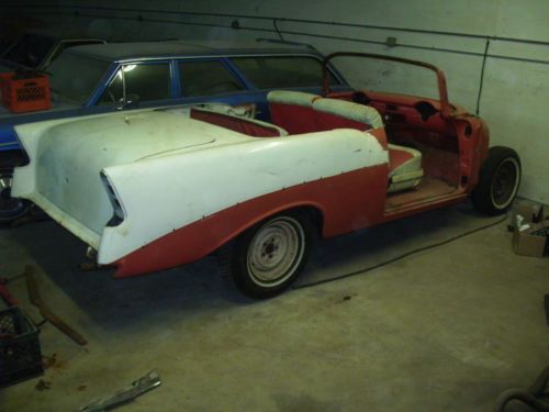 1956 chevrolet convertible 55, 57 hot rod, rat rod, project car