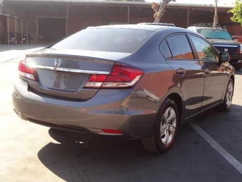 2013 Honda Civic LX Sedan Damaged Rebuilder RUNS! Cooling Good Only 12K Miles, US $9,450.00, image 4