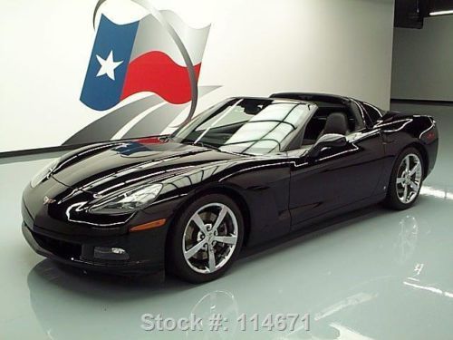 2009 chevy corvette 3lt z51 auto leather nav hud 47k mi texas direct auto