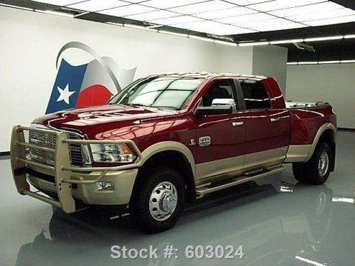 2011 ram 3500 mega longhorn 4x4 diesel dually nav 46k!! texas direct auto