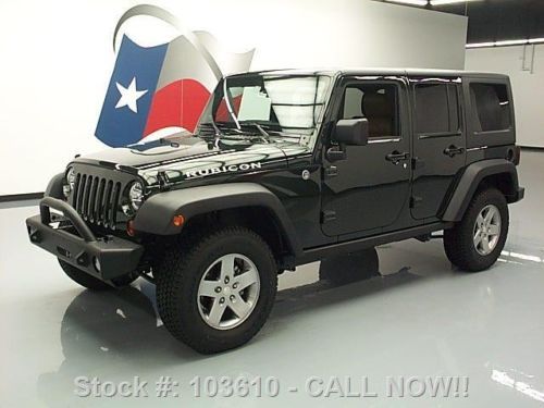 2012 jeep wrangler rubicon hard top 4x4 htd leather nav texas direct auto