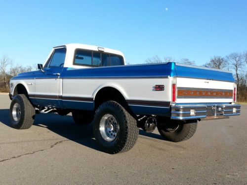 LIFTED 1971 CHEVY K-20 4X4! CORVETTE FUEL INJECTED LT1! AIR CONDITIONING! NO RES, image 7