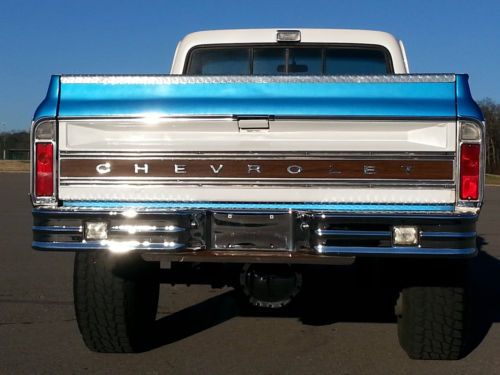LIFTED 1971 CHEVY K-20 4X4! CORVETTE FUEL INJECTED LT1! AIR CONDITIONING! NO RES, image 8