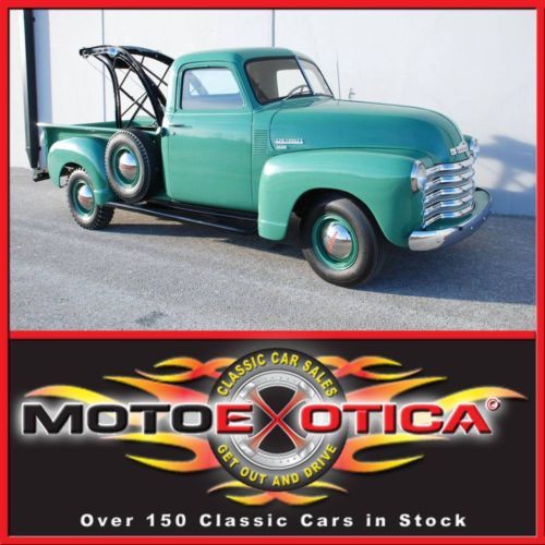 1950 chevy 3600 pickup-w/ hand crank winch and boom-frame off restoration