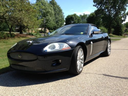 2007  jaguar xk-v8 black convertible