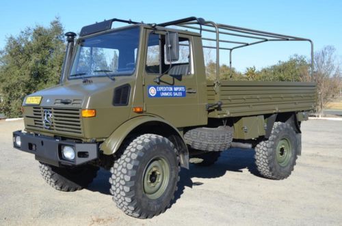 Unimog u1300l troop carrier - turbo, fast axles, turn key 4x4 with diff locks