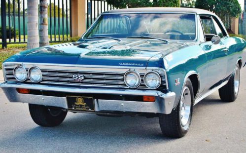 Simply stunning 1967 chevrolet chevelle ss 427 v-8 4 speed beautiful condition.