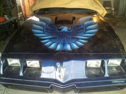 Blue firebird trans am pontiac 1979