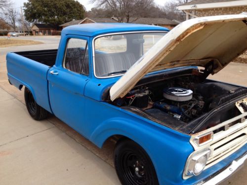 1962 ford f100 f-100 swb v8 351 windsor shop truck, rat rod, resto mod patina