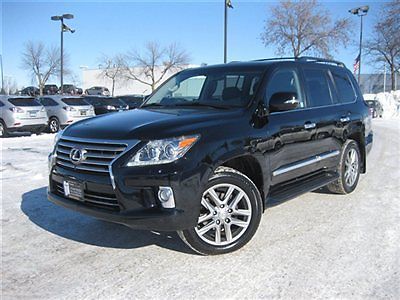2013 lx 570 black on black, navigation, mark levinson, luxury pkg, cool box