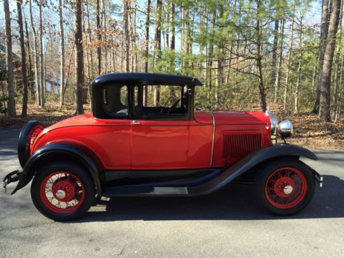 1930 ford model a coupe 4cyl flathead 3spd restored hot rat rod 28 29 30 tudor