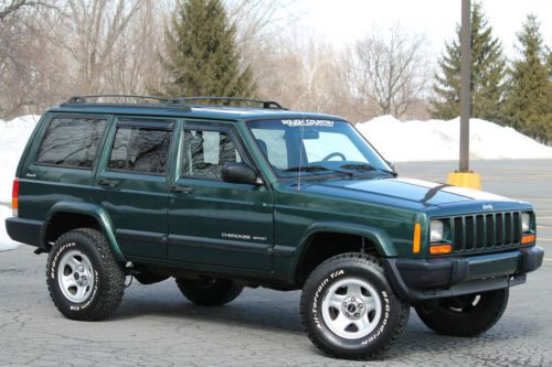2000 jeep cherokee sport 4x4 4.0l pristine no rust rare clean carfax only 47k!