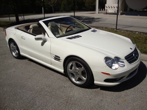 Sport white tan cd one owner serviced amg sport package sl 55 63 65