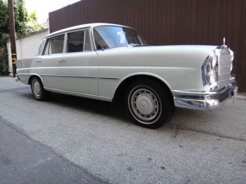 1965 mercedes 220se 4 door sedan fintail great condition rust free ca car