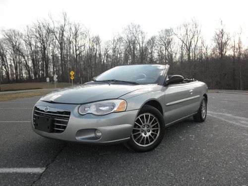 2004 chrysler sebring touring convertible 2-door 2.7l no reserve!