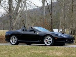 Stunning ferrari 550 barchetta great service history triple black $25k hardtop