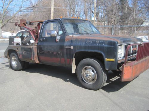 Wheel lift wrecker tow truck big block 454 turbo 400 4x4 virgin barn find