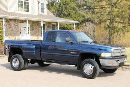 2001 dodge ram 3500 quad 5.9l diesel 58k original miles 1-owner 4x4 no reserve !