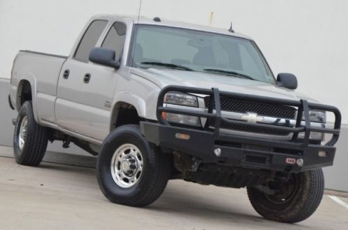 2004 silverado 3500 lt diesel crew 4x4 l/bed lth/htd seats $599 ship