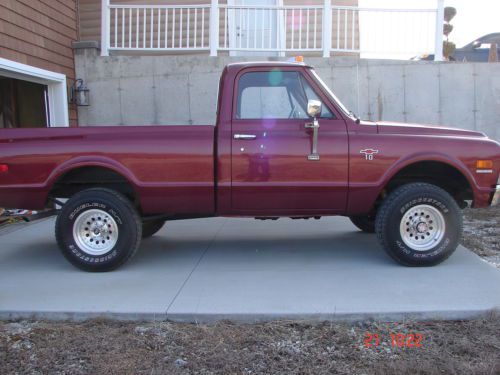 1968 chevy k10 short bed     4x4      original 307ci engine      frame off