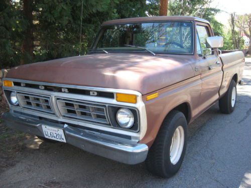 California 2 owner ford custom f100 302ci manual 4 speed short wide bed swb 170k