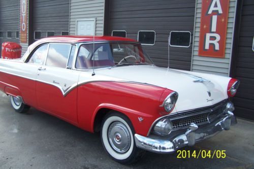 55 victoria fairlane 2 door beautifully restored v8 automatic drive it home