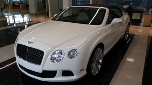 2014 bentley gt white on white with blue convertible top. ultra luxurious, rare