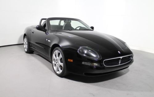 Manual shift conv maserati black black only 18,205 miles! low miles clean