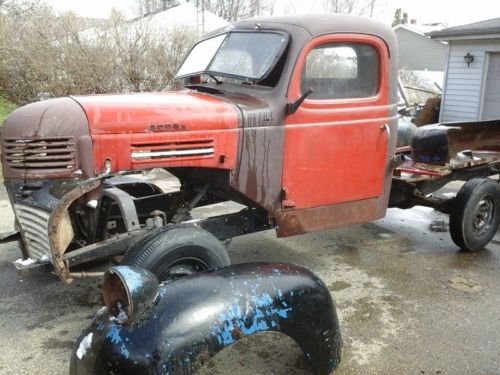 1941 dodge 1/2 ton short box bed project rat hot rod  shop truck barn find