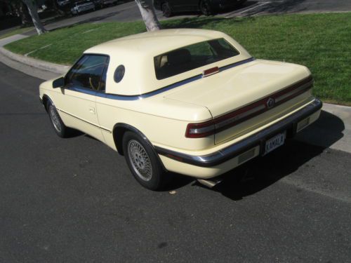 1989 CHRYSLER TC BY MASERATI GARAGED ONE OWNER CALIFORNIA CAR 69K MILES, image 3