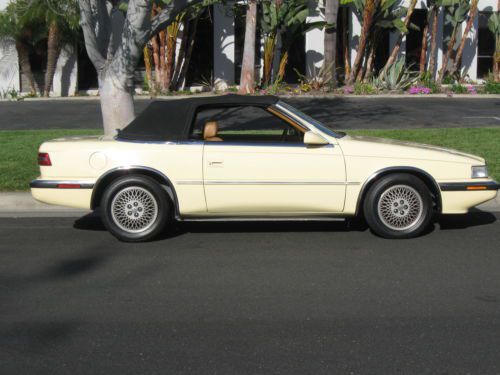 1989 CHRYSLER TC BY MASERATI GARAGED ONE OWNER CALIFORNIA CAR 69K MILES, image 11