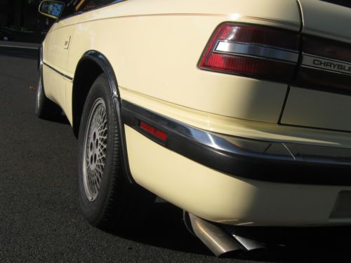 1989 CHRYSLER TC BY MASERATI GARAGED ONE OWNER CALIFORNIA CAR 69K MILES, image 12