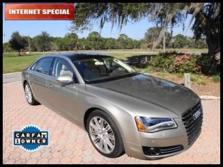 12 audi a8 l satellite navigation awd bluetooth clean carfax audi care