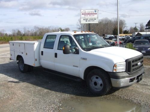 2005 ford f350 xl crewcab drw utility diesel one owner no reserve