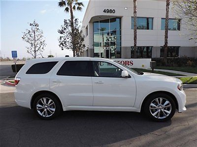 2012 dodge durango r/t rt / white 1 california owner / serviced / msrp $41,700