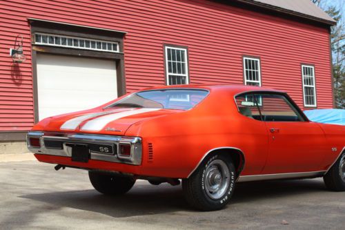 1970 Chevelle, Matching Numbers, Hugger Orange, White, Stripes and Interior, image 3