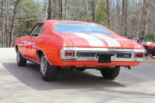1970 Chevelle, Matching Numbers, Hugger Orange, White, Stripes and Interior, image 6