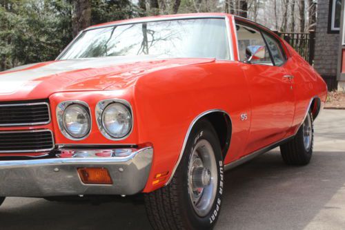1970 Chevelle, Matching Numbers, Hugger Orange, White, Stripes and Interior, image 9