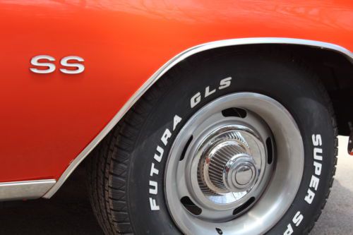 1970 Chevelle, Matching Numbers, Hugger Orange, White, Stripes and Interior, image 14
