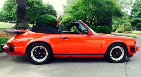 1988 porsche 911 carrera cabriolet convertible