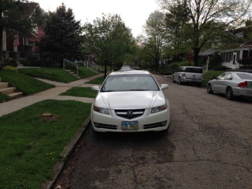 White 2007 acura tl base sedan 4-door 3.2l