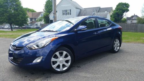 2013 hyundai elantra limited pzev low miles loaded leather nav technology pkg