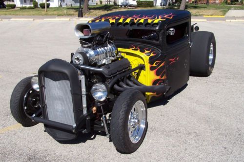 1934 ford truck model t, hot rod, rat rod, blown, supercharger