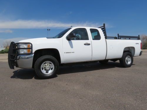 2008 chevrolet silverado 2500 extended cab long bed 6.0 v8 4x4 work truck gas