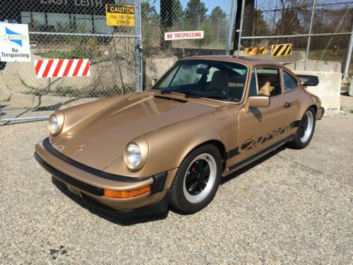 1980 Porsche 911SC Coupe Rare Classic Casablanca Beige Metallic Limited Slip COA, image 22